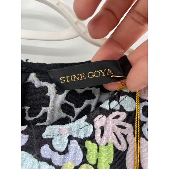 Stine Goya Lecce Abstract Jacquard Long Sleeve Mini Dress Size XS NWT - Picture 5 of 8